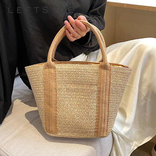 Title 7, Womens Simple Fashion Versatile Straw Handbag,...