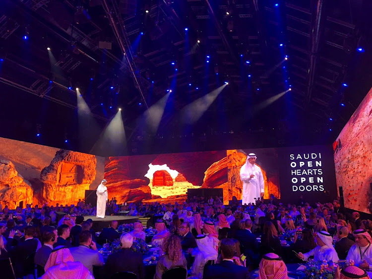 Ahmed Al Khateeb, Chairman of the Saudi Commission for Tourism and National Heritage announces the launch of a new tourist visa regime at a dinner at historic Diriyah in Riyadh, Saudi Arabia September 27, 2019.