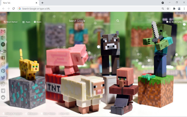 Minecraft Wallpaper New Tab