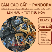 Cám Pandora Black Kích Màu, Tốt Tiêu Hóa Dành Cho Cá Guppy, Cá Betta - Thức Ăn Cá Con, Cá Lớn - Hingaostore.