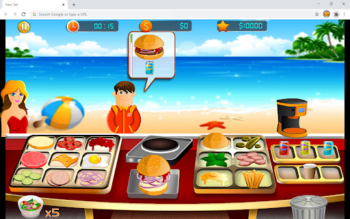 Beach Restaurant Game