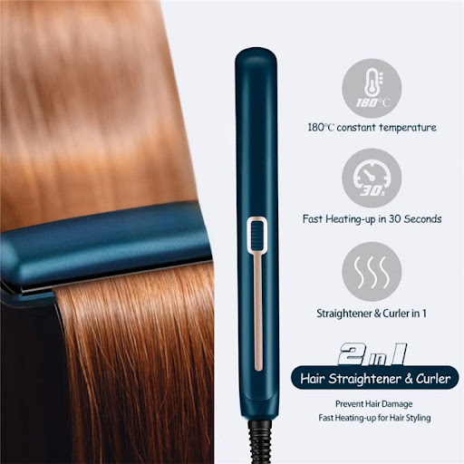 Title 2, Mini Multi-functional Straightening Curling Dua...