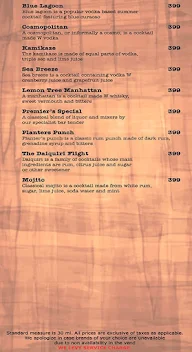 Slounge - Lemon Tree Premier menu 6