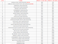 Cakes 'n' Crumbs menu 1