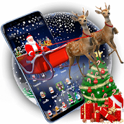 3D Merry Christmas Santa Theme  Icon