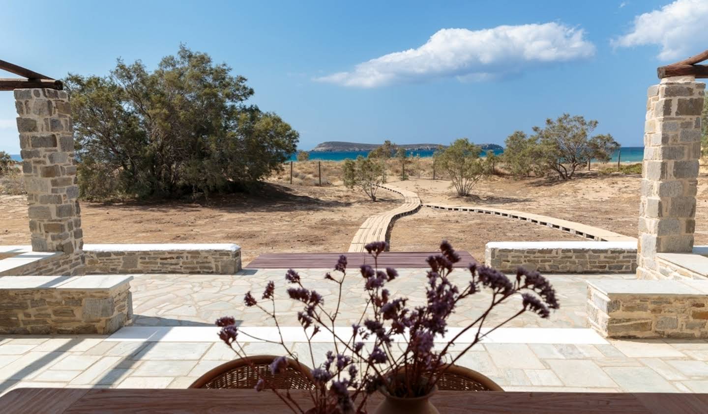 Seaside villa and garden Paros