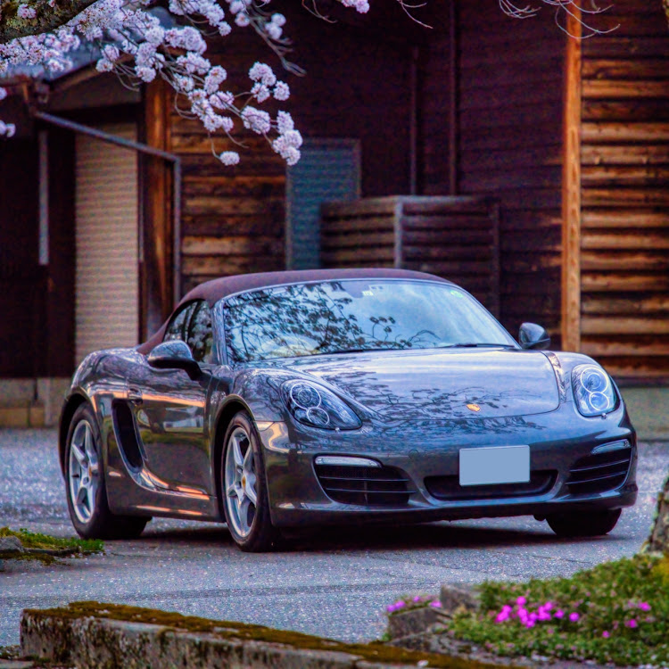 ボクスターの桜とコラボ・ボクスター（オープン）・オープンカー・桜と愛車に関するカスタム事例の投稿画像1枚目