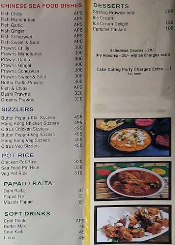 Hotel Sadichha menu 