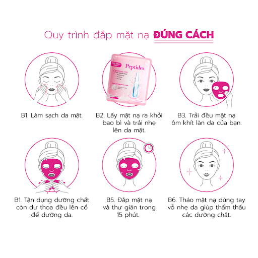 Mặt Nạ Dưỡng Da Cấp Ẩm Căng Bóng Welson Beauty Peptides Mask