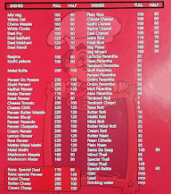 Parveen Vaishno Dhaba menu 2