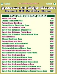 Sri Sai 99 Variety Dosa menu 3