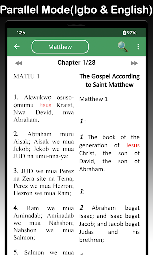 Screenshot Igbo Bible - Igbo & English