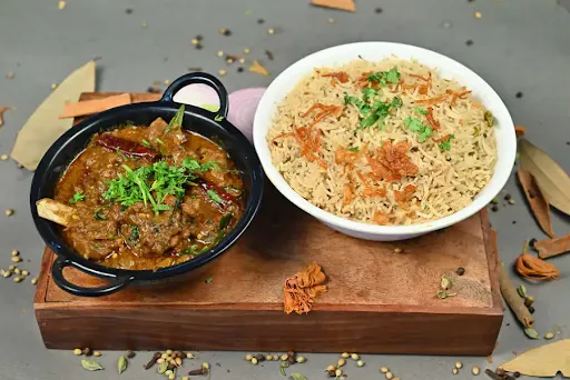 Bagara Rice With Mutton Curry(mini)