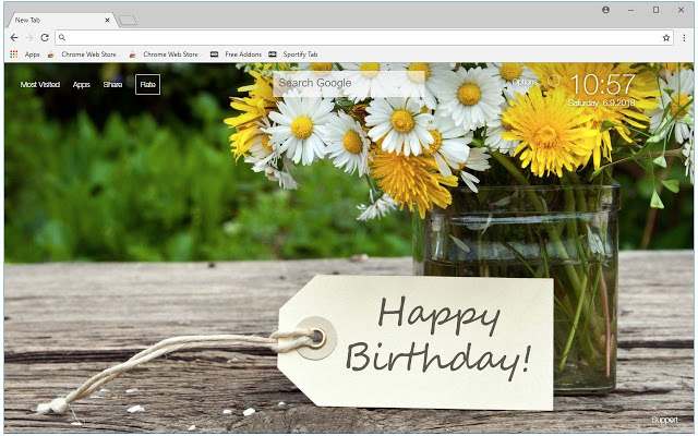 Birthday Backgrounds HD Birthday New Tab