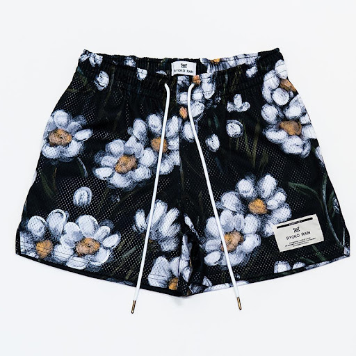 Title 7, Mens Oil Painting Casual Mesh Shorts for summe...