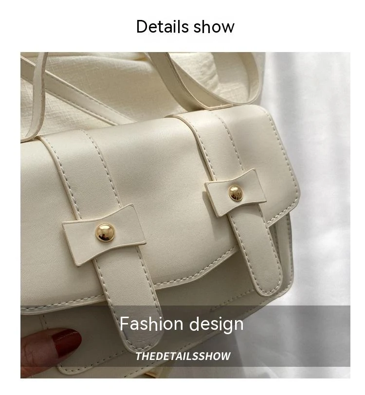 Retro Fashion Casual Crossbody Bag met eenvoudige textuur. Lichtgewicht en comfortabel, ideaal voor dagelijks gebruik en het dragen van essentials.