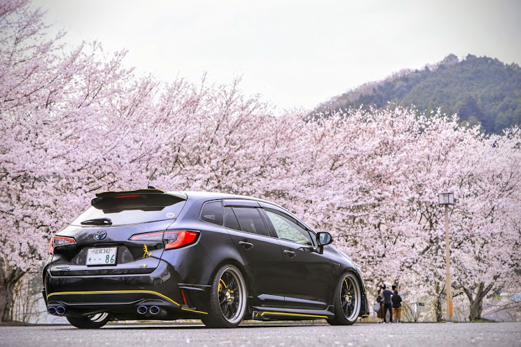 カローラツーリングの桜コラボ・サクラと愛車・桜を求めて但馬へに関するカスタム事例の投稿画像9枚目
