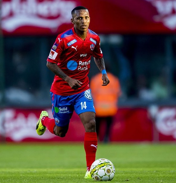 Bradley Ralani of Helsingborgs IF during the Allsvenskan match between Helsingborgs IF.