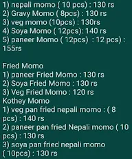 Hungry Monk'zzz - Momo's menu 1