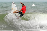 Jordy Smith in action at the World Surfing Games at Kisakihama Beach in Miyazaki, Japan, in 2019. Smith has withdrawn from the Tokyo Olympics with a knee injury.