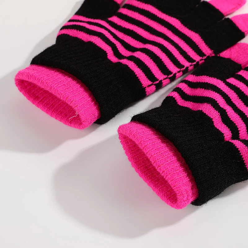 Title 3, Guantes a rayas doble capa para invierno protec...