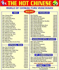 The Hot Chinese menu 1