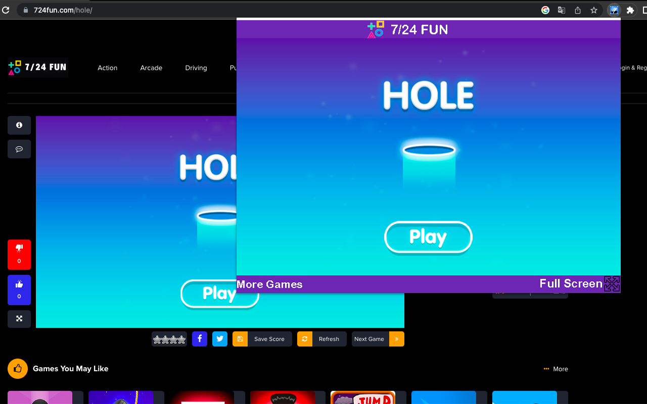 Hole Game - Unblocked Game Preview image 1