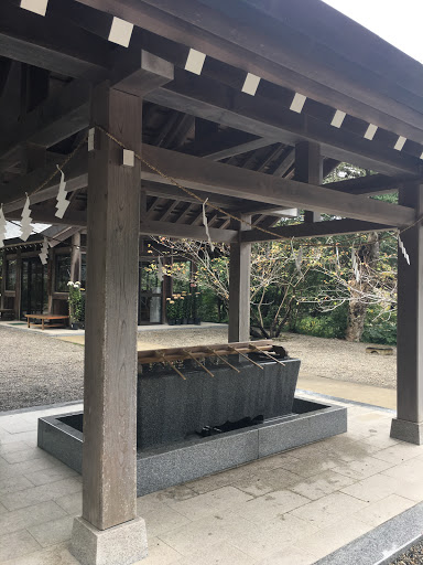 安房神社 手水舎