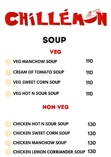 Chillemon menu 