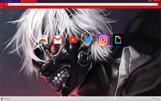 Ken Kaneki | Anime Tokyo Ghoul Wallpaper 2018 - Chrome Web ...