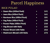 Parcel Happiness menu 1