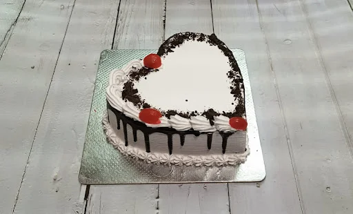 Black Forest Heart Cake Eggless