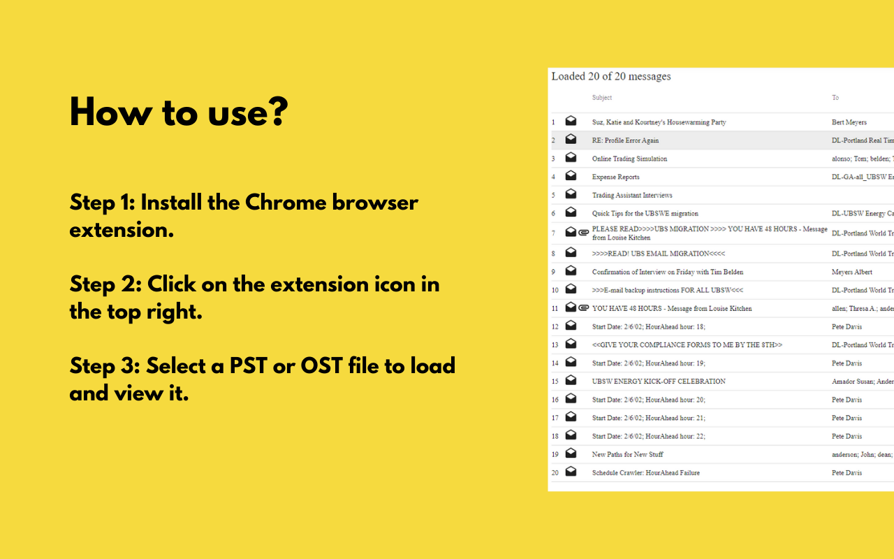 GoldFynch - Free PST Viewer Preview image 3