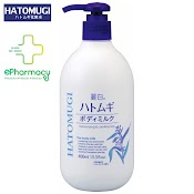 Sữa Dưỡng Thể Sáng Da Hatomugi Moisturizing & Conditioning Body Lotion Cấp Ẩm, Dịu Da 400Ml