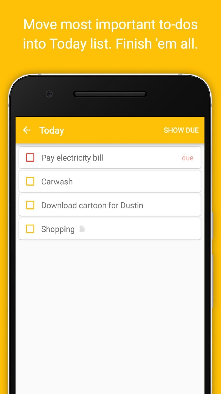 Do: A to-do List based on GTD© Screen 3