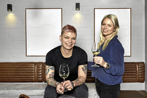 Ash Heeger, left, and her sister and business partner Mandy van der Berg of Riverine Rabbit restaurant in Cape Town.