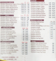 Arebian Shawarma menu 1