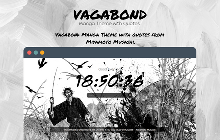 Vagabond: Manga Theme with Musashi quotes. small promo image