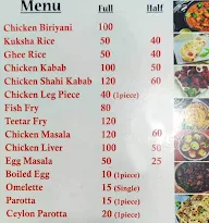 A K Restaurant menu 1