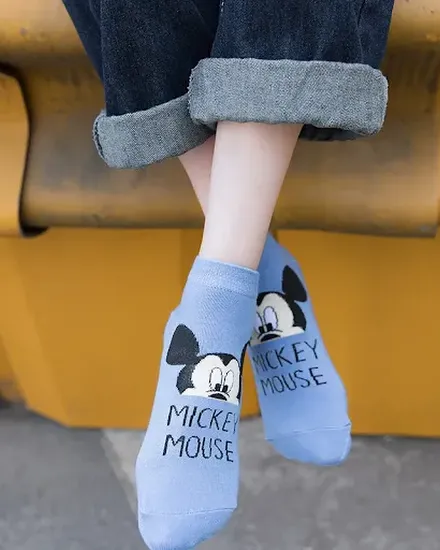 Summer Fashion Disney Women's Socks Mickey Mouse Donald D... - 1