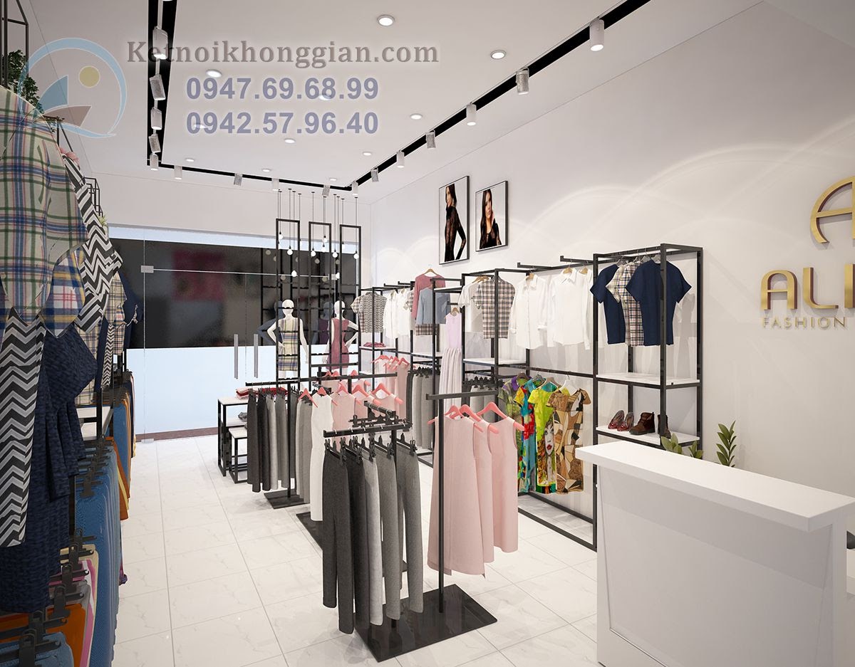 thiết kế shop thời trang công sở ấn tượng