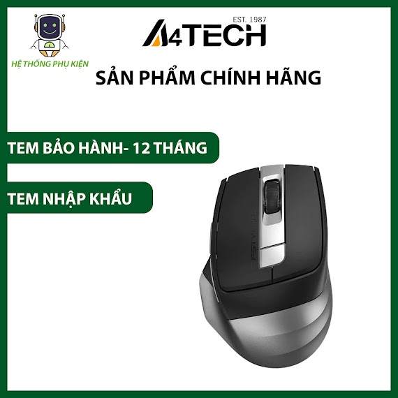 Chuột Quang Không Dây 2.4Ghz & Bluetooth A4Tech Fb35C Hàng Chính Hãng