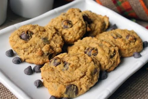 Pumpkin Oatmeal Chocolate Chip Cookies