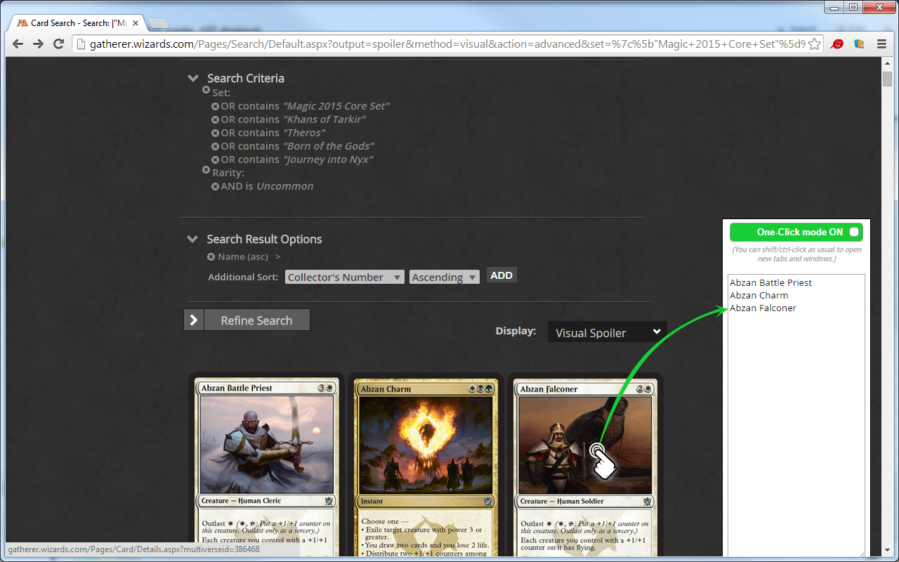 One-click Decklist Preview image 0