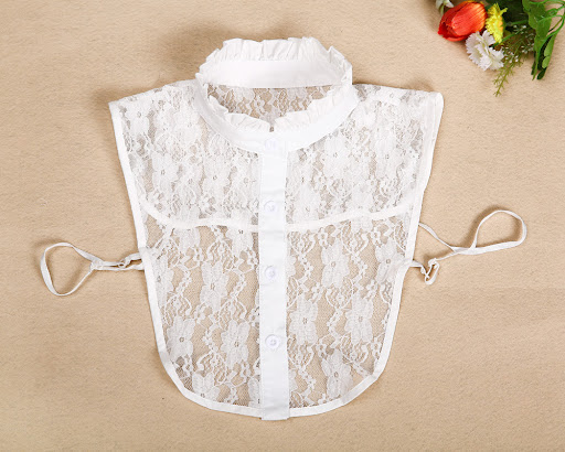 Title 12, New Ladies Retro Detachable Cotton Lace Fake Co...