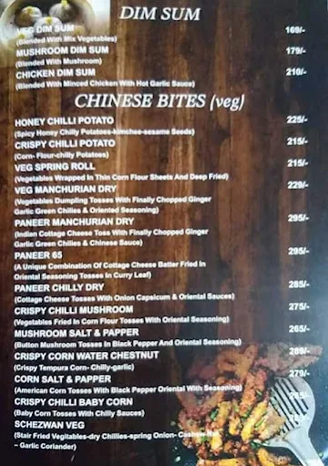 Hot Chill - Bar & Restaurant menu 