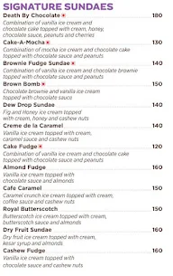 Corner House Ice Cream menu 2