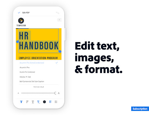 Adobe Acrobat Reader: Edit PDF screenshot #6