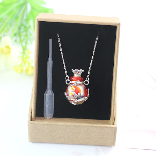 Title 1, Crown Glaze Essential Oil Bottle Necklace