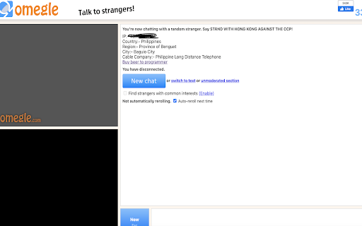 Omegle IP locator